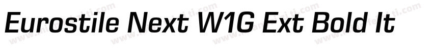 Eurostile Next W1G Ext Bold It字体转换